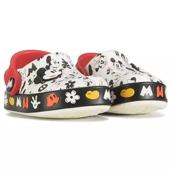 Детские сабо Disney Mickey & Minnie Off Court для малышей Crocs, белый