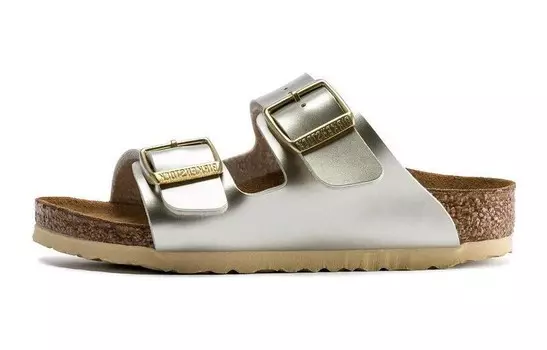 Детские сандалии Arizona Slip-on Birkenstock, золотой