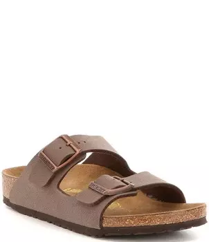 Детские сандалии без шнуровки Birkenstock Arizona с двойной пряжкой (молодежная), коричневый