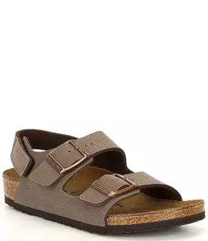Детские сандалии Birkenstock Milano на липучке (для младенцев), коричневый
