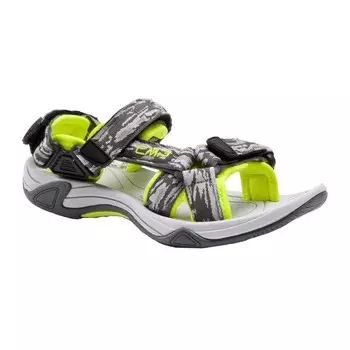 Детские сандалии Cmp, цвет gris/black/lime yellow