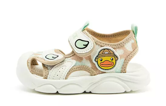 Детские сандалии Детские B.Duck, бежевый/зеленый