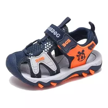 Детские сандалии Детские Bobdog, цвет Navy blue/fireworks orange