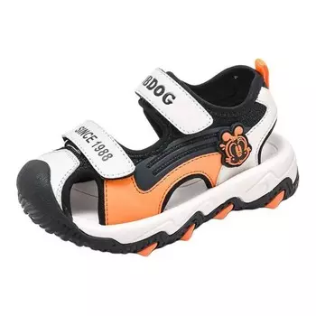 Детские сандалии Детские Bobdog, цвет Rice / fireworks orange