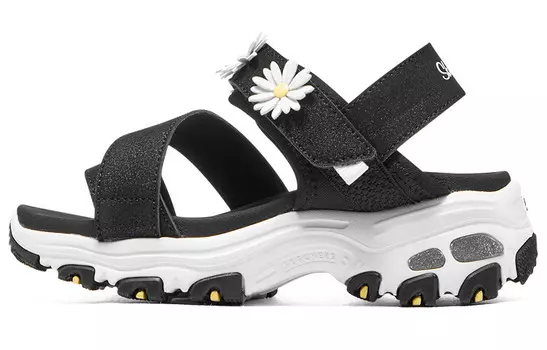 Детские сандалии Детские черные/белые Skechers
