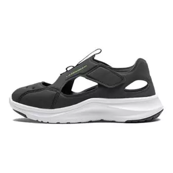 Детские сандалии детские черные на белом фоне Asics, черный
