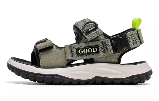 Детские сандалии детские черные Warrior, хаки/черный