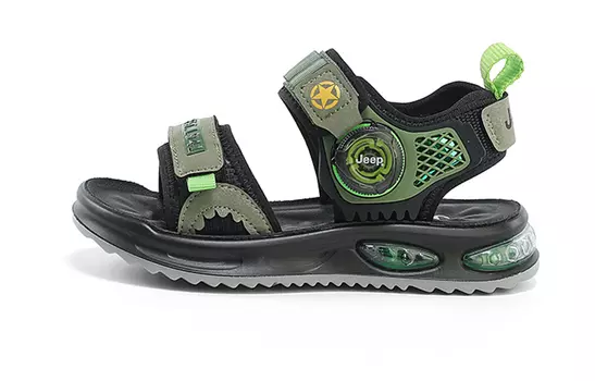 Детские сандалии детские Jeep, черный/зеленый
