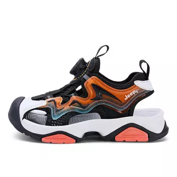 Детские сандалии Детские Оранжевые Jeep, черный/оранжевый