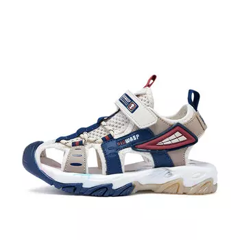 Детские сандалии для дошкольников Big Wasp, бежевый/темно-синий