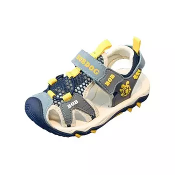 Детские сандалии для дошкольников Bobdog, цвет Black/Light Beige 23011