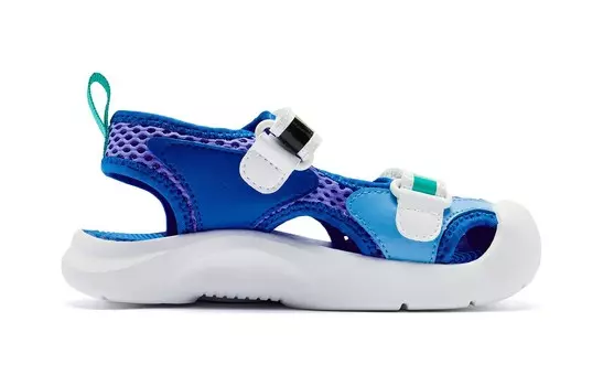 Детские сандалии для дошкольников Qiaodan, белый/синий