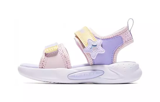Детские сандалии для дошкольников Qiaodan, цвет Cloud pink/ice hydrogen violet
