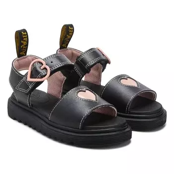 Детские сандалии Dr. Martens marlowe ii для малышей, black/pink