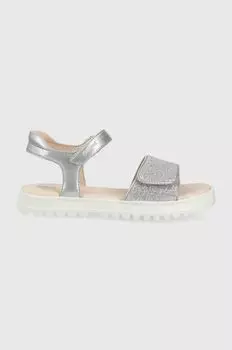 Детские сандалии Geox, серебро