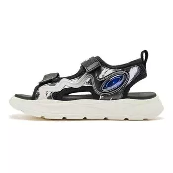 Детские сандалии GS черные/белые Qiaodan, черный/белый