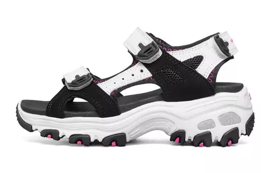 Детские сандалии GS черные/белые Skechers