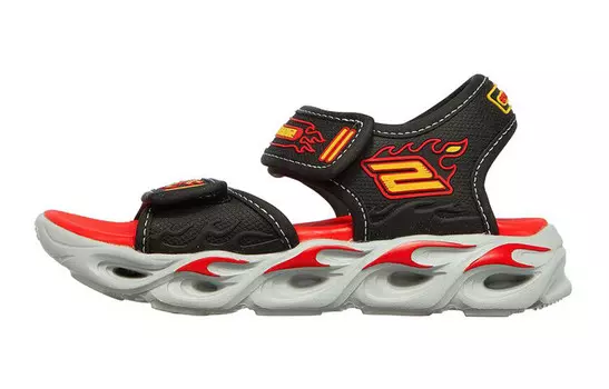 Детские сандалии GS черные/красные Skechers