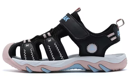 Детские сандалии GS черные светло-розовые Peak