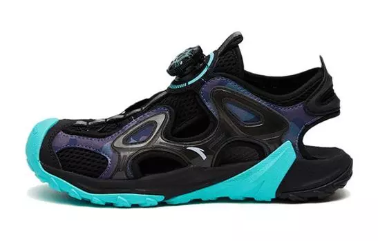 Детские сандалии GS черные/зеленые Anta Kids, черный/зеленый