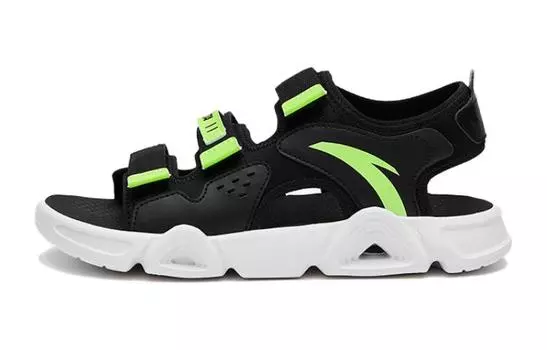 Детские сандалии GS черные/зеленые Anta Kids