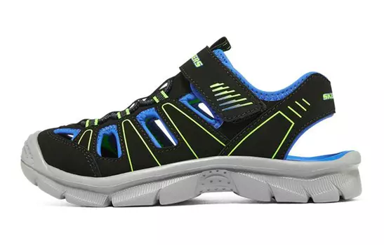 Детские сандалии GS Черный/синий/лимонный Skechers