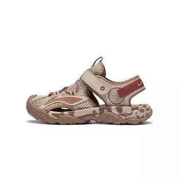 Детские сандалии GS Deerskin Brown/Red Brick Brown Lining Young, красный