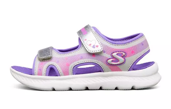 Детские сандалии GS серебристые/лавандовые Skechers