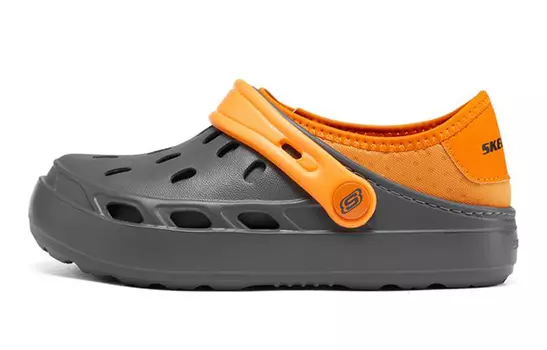 Детские сандалии GS Серые/оранжевые Skechers