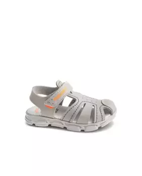 Детские сандалии из переработанных материалов с застежкой-липучкой Pablosky, серый