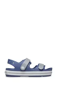Детские сандалии-круизеры с крокодиловым узором Crocs, синий