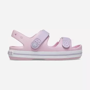 Детские сандалии-круизеры с крокодиловым узором Crocs, розовый