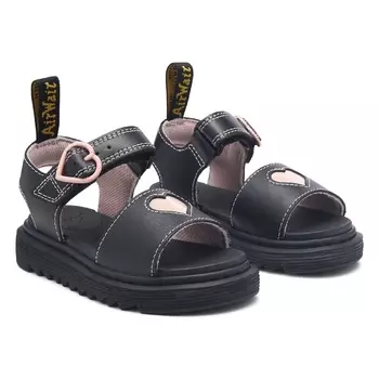 Детские сандалии marlowe ii toddler от Dr. Martens, black/pink