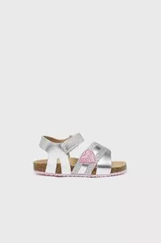 Детские сандалии Mayoral, серебро