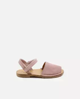 Детские сандалии меноркан из розового плюша Eli 1957, цвет Rosa