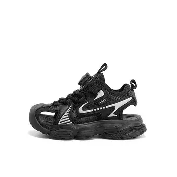 Детские сандалии PS черные/белые Jeep, слоновая кость/черный