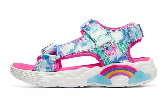 Детские сандалии Rainbow Racer GS Синие/Розовые/Белые Skechers