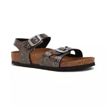 Детские сандалии Rio Kids bf Cosmic Sparkle черного цвета с добавлением кожи Birkenstock, черный