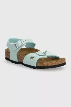 Детские сандалии Rio Kids BF Patent Birkenstock, бирюзовый