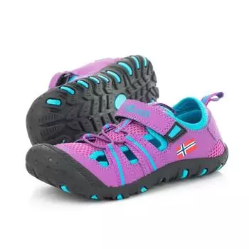 Детские сандалии Sandefjord фуксия/бирюза TROLLKIDS, цвет rosa