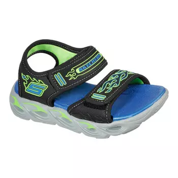 Детские сандалии Skechers, цвет black/blue/anise green