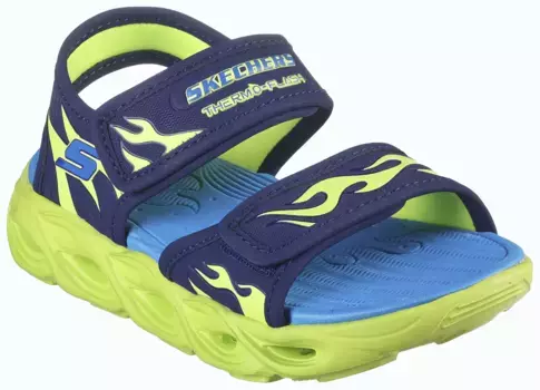 Детские сандалии Skechers "THERMO-SPLASH-HEAT TIDE", летняя обувь, обувь на липучке, сандалии, с функцией крутого мигания Skechers Kids, цвет Navy-Limette