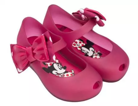 Детские сандалии Ultragirl+Minnie Ii Bow в розовом цвете Mini Melissa