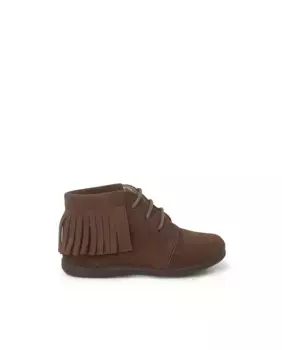 Детские сапоги, бахрома, шнурки, первые шаги Pisamonas, цвет Topo