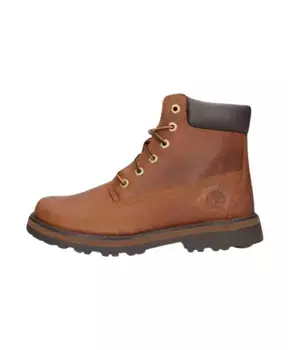 Детские сапоги из коричневой кожи Timberland, коричневый