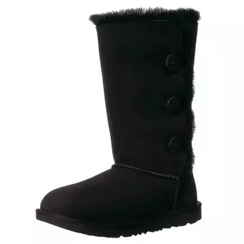 Детские сапоги Унисекс UGG K Bailey Button Triplet Ii Pull-On, черный