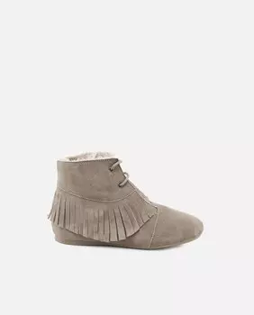 Детские сапожки из серо-коричневой замши Eli 1957