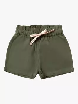 Детские саржевые шорты из чистого органического хлопка by the sea Little Green Radicals, зеленый