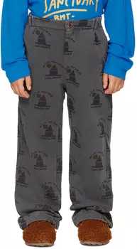 Детские серые брюки 'Wild Homes' Bonmot Organic