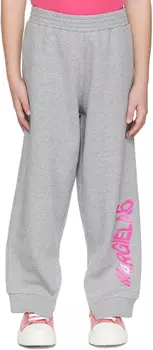 Детские серые брюки для отдыха с вентиляцией MM6 Maison Margiela